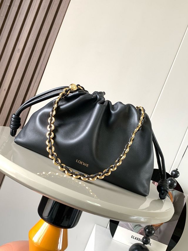 Loewe original lambskin medium flamenco purse A411FCR black