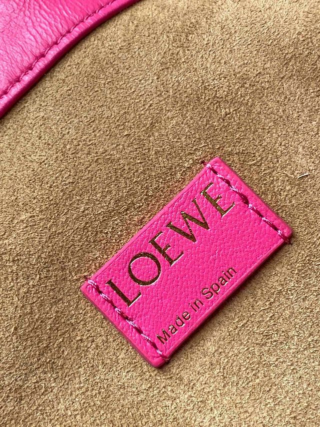 Loewe original lambskin medium flamenco purse A411FCR rose red