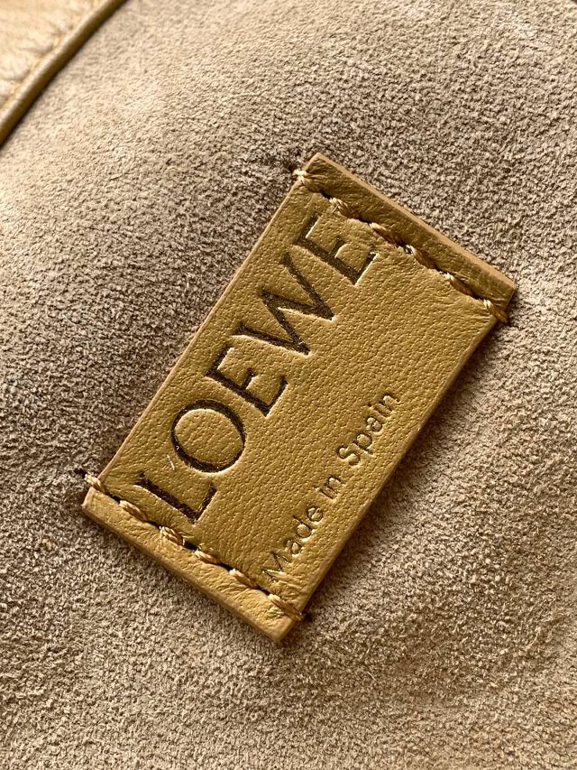 Loewe original lambskin medium flamenco purse A411FCR sahara