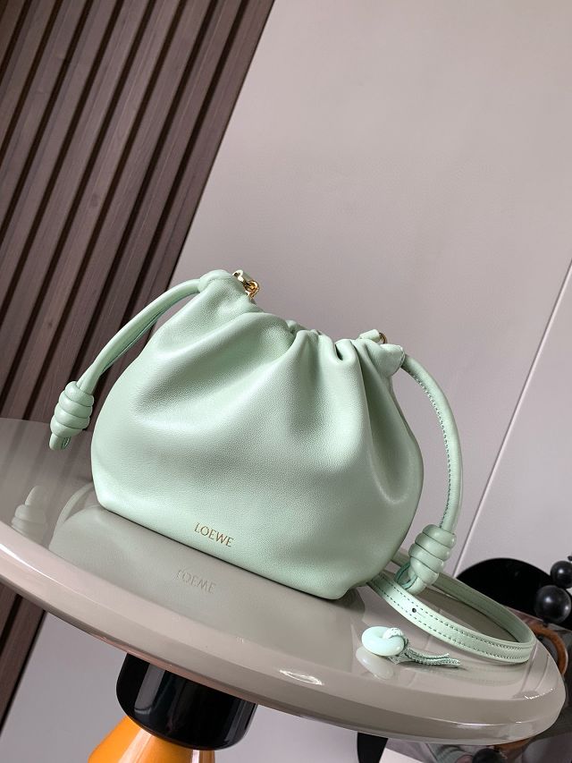 Loewe original lambskin mini flamenco purse A914CBP light green