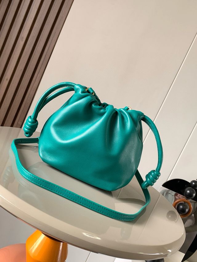 Loewe original lambskin mini flamenco purse A914CBP turquoise