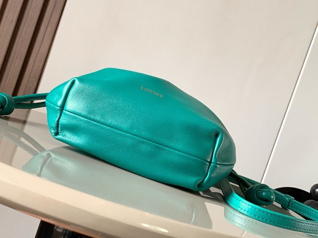 Loewe original lambskin mini flamenco purse A914CBP turquoise