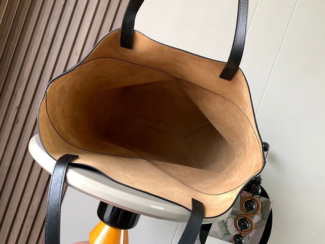 Loewe original calfskin large puzzle fold tote B933Q18 black