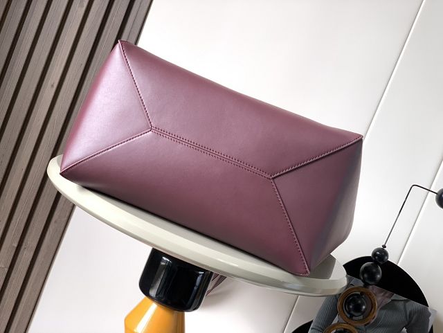Loewe original calfskin large puzzle fold tote B933Q18 burgundy