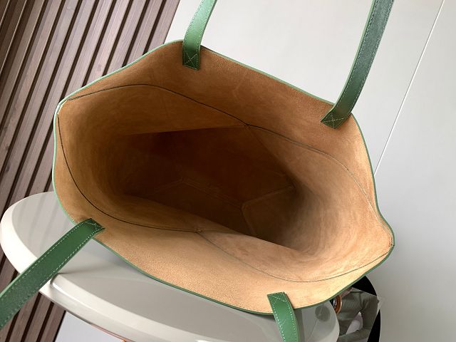 Loewe original calfskin large puzzle fold tote B933Q18 green