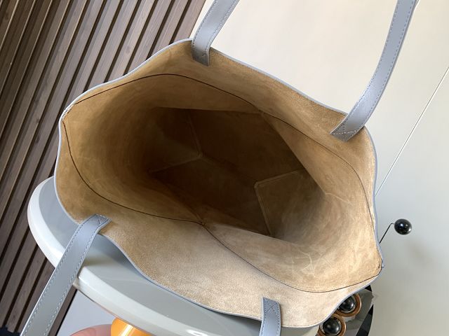 Loewe original calfskin large puzzle fold tote B933Q18 grey