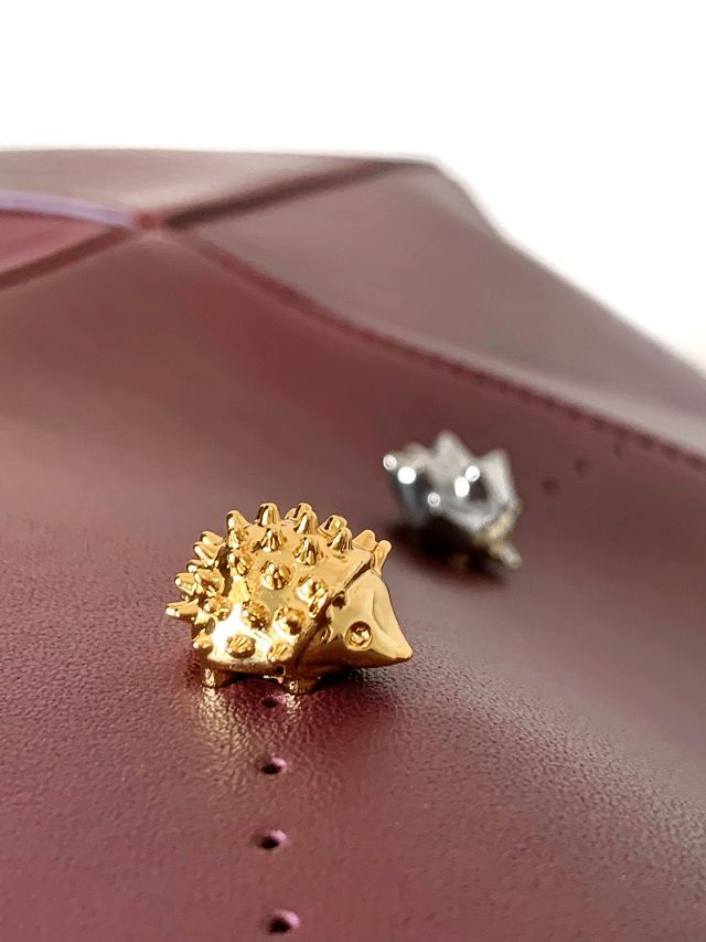 Loewe original calfskin medium puzzle fold tote A657G50 burgundy