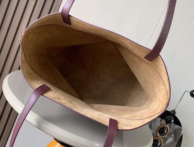 Loewe original calfskin medium puzzle fold tote A657G50 burgundy