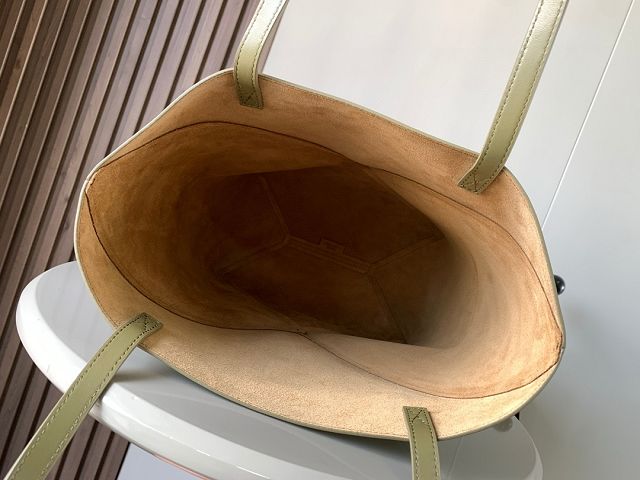 Loewe original calfskin medium puzzle fold tote A657G50 khaki