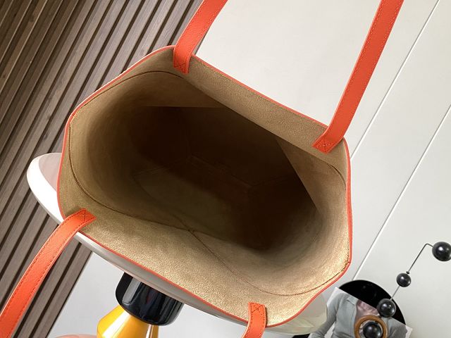 Loewe original calfskin medium puzzle fold tote A657G50 orange