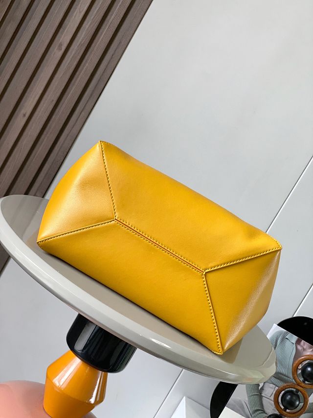 Loewe original calfskin medium puzzle fold tote A657G50 yellow
