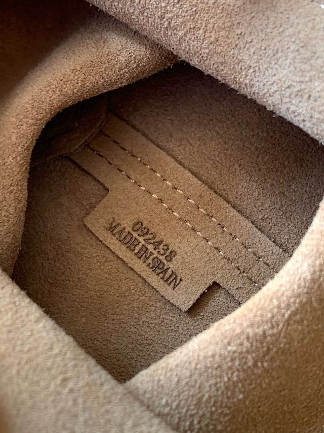 Loewe original calfskin mini puzzle fold tote A657V25 grey