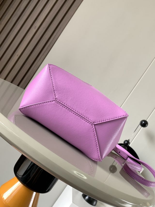 Loewe original calfskin mini puzzle fold tote A657V25 purple