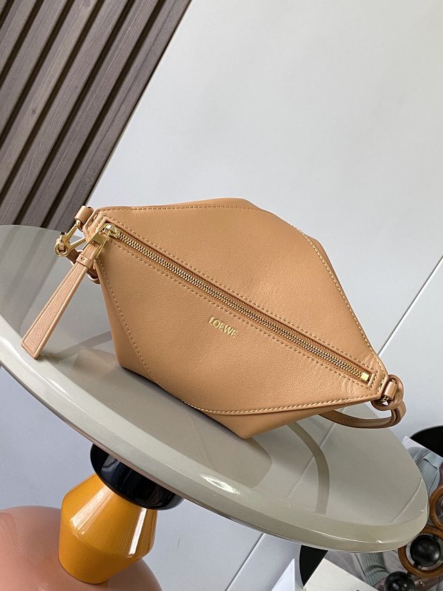 Loewe original calfskin puzzle fold pouch C510PT1 desert