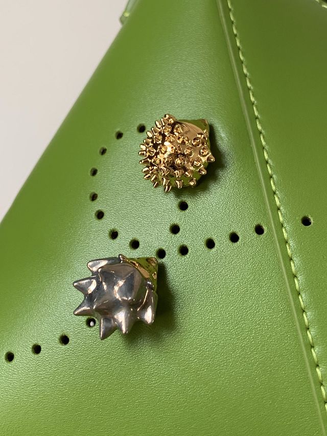 Loewe original calfskin puzzle fold pouch C510PT1 green