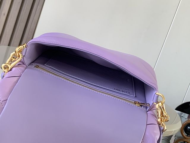 Loewe original lambskin medium goya puffer bag  A896P41 purple