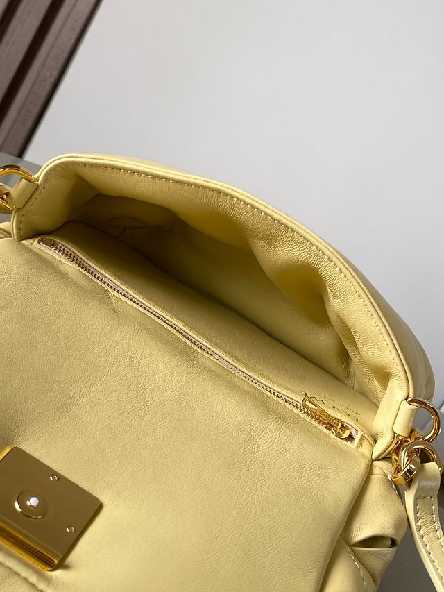 Loewe original lambskin mini goya puffer bag A896W56 yellow