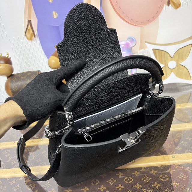 Louis vuitton original calfskin capucines BB M12346 black