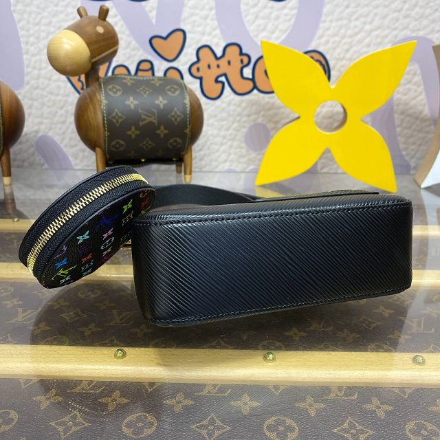 Louis vuitton original epi leather marellini bag M13099 black