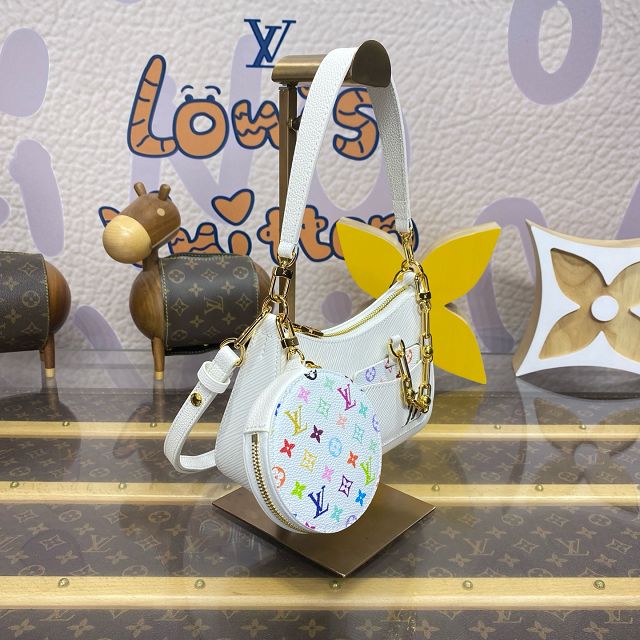 Louis vuitton original epi leather marellini bag M13100 white