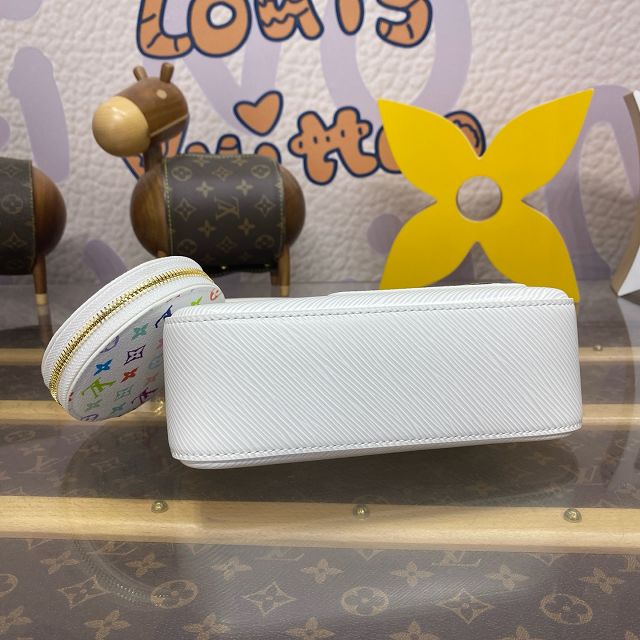Louis vuitton original epi leather marellini bag M13100 white