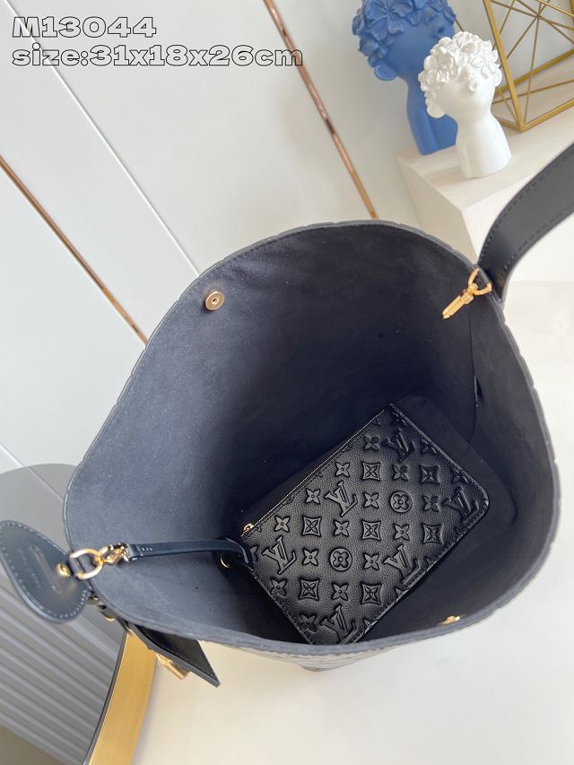 Louis vuitton original calfskin all in GM handbag M13044 black