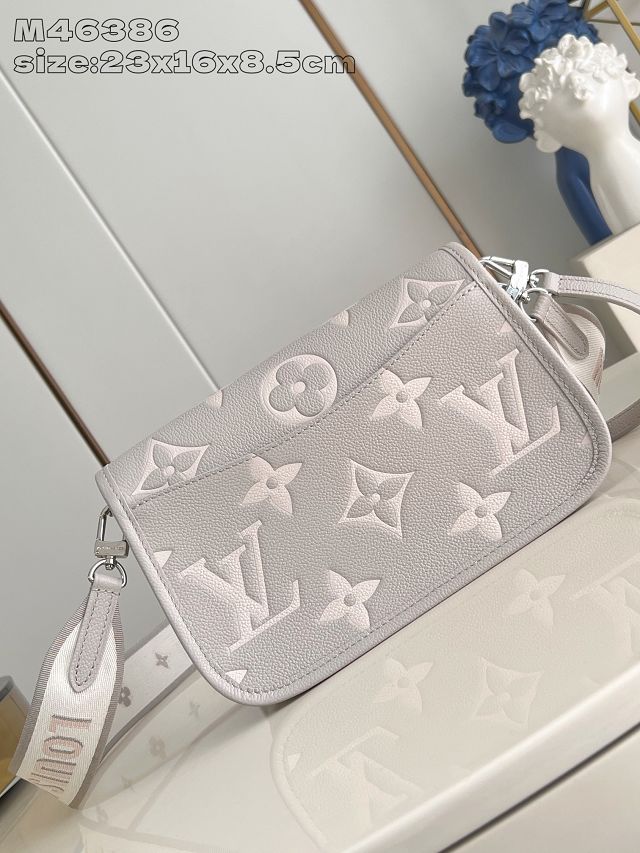 Louis vuitton original calfskin diane satchel M14214 grey