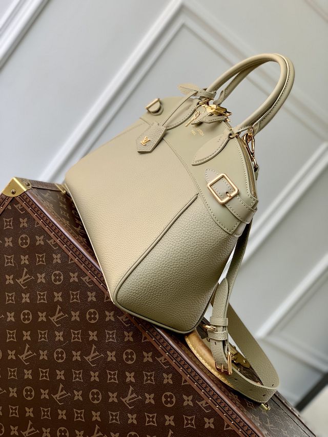 Louis vuitton original calfskin lock it MM bag M11214 clay