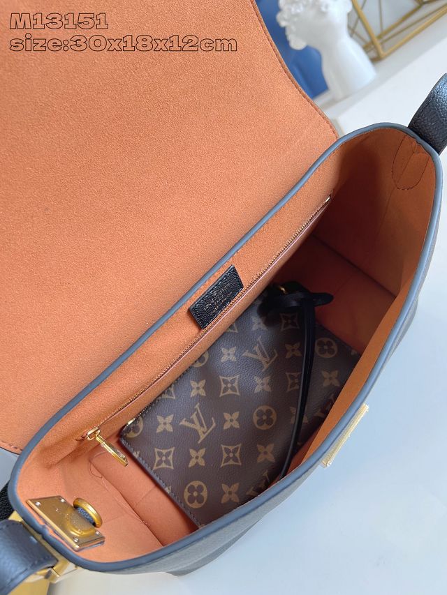 Louis vuitton original calfskin low key messenger M13148 black