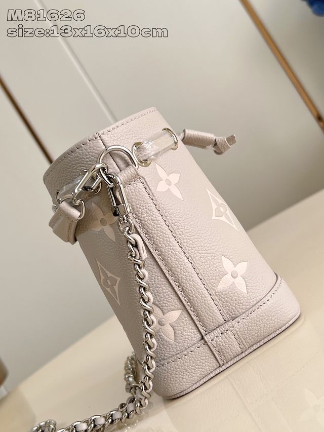 Louis vuitton original calfskin nano noe handbag M14224 grey