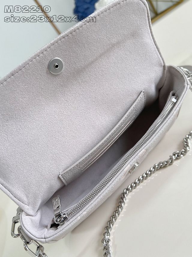 Louis vuitton original calfskin wallet on chain Ivy M82210 grey