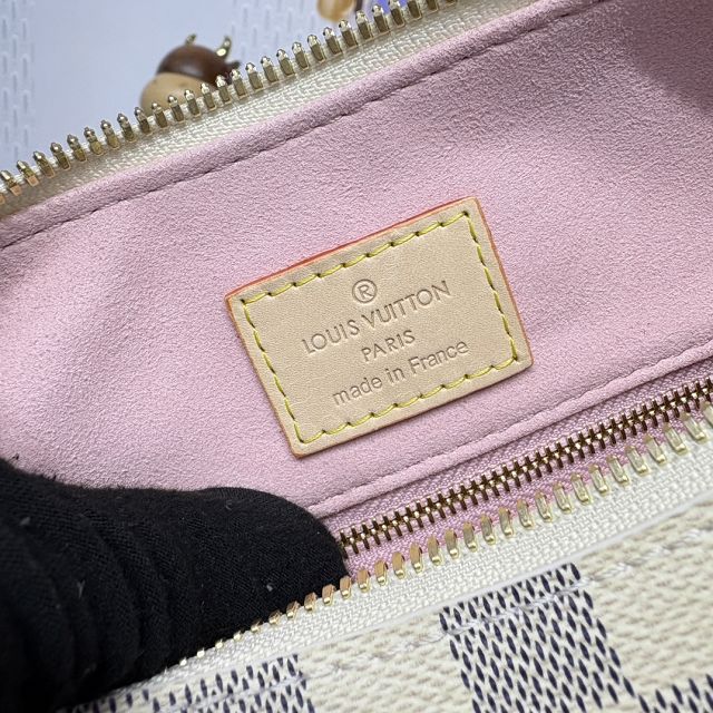 Louis vuitton original damier azur slouchy PM shoulder bag N00116