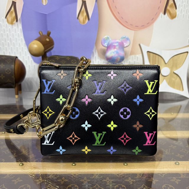 Louis vuitton original lambskin coussin BB bag M13232 black