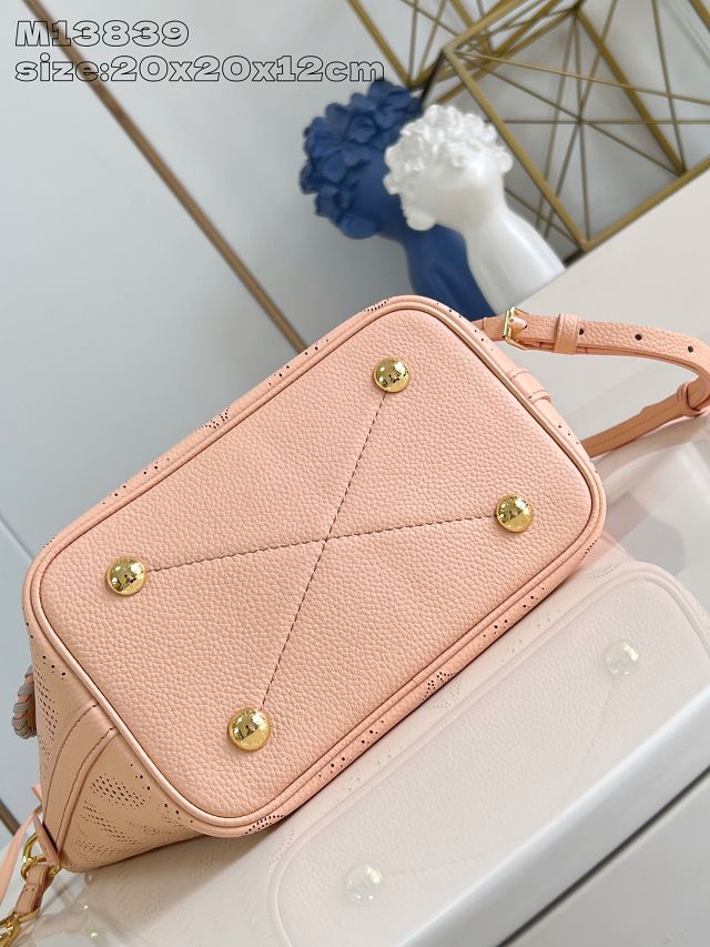 Louis vuitton original mahina calfskin blossom pm tote M13839 pink