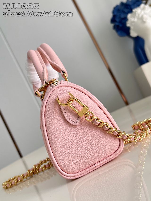 Louis vuitton original monogram calfskin nano speedy M14226 pink
