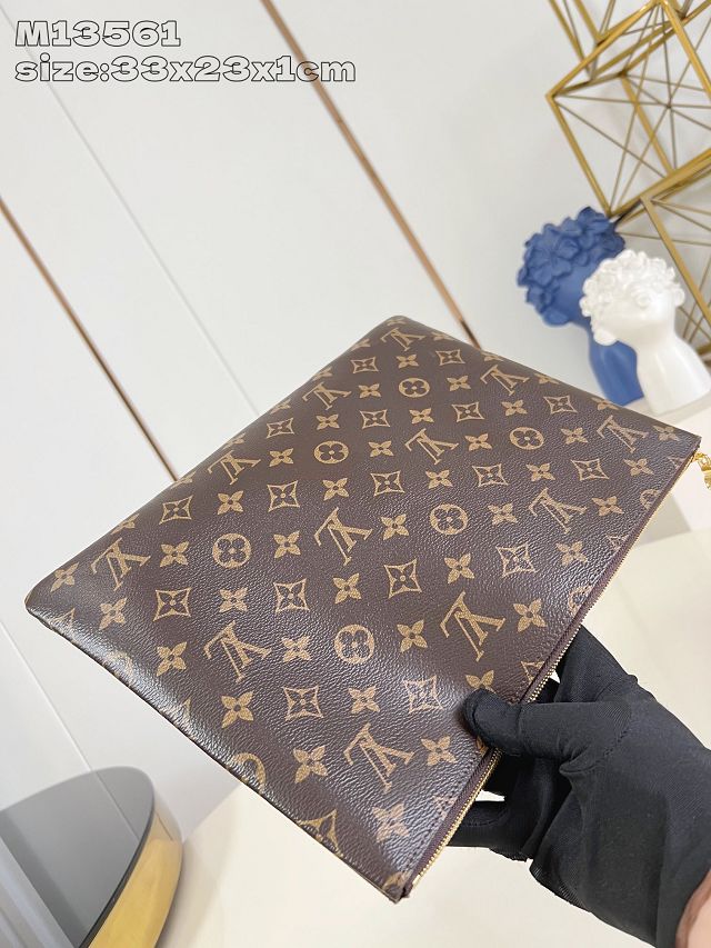Louis vuitton original monogram canvas key pouch M13561