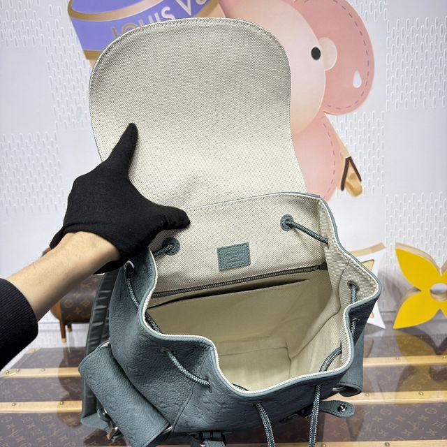 Louis vuitton original calfskin christopher backpack MM M13863 water green