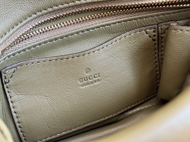 GG original calfskin milano mini top handle bag 806017 green