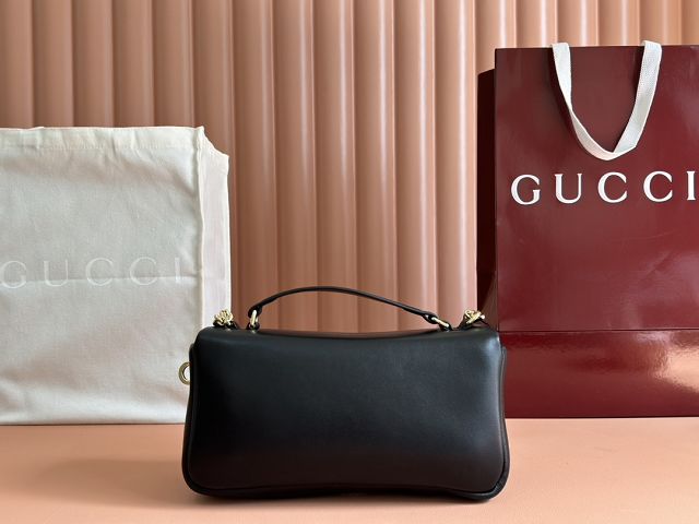 GG original calfskin milano small top handle bag 806016 black