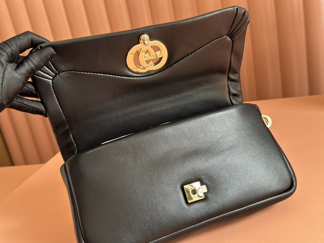 GG original calfskin milano small top handle bag 806016 black