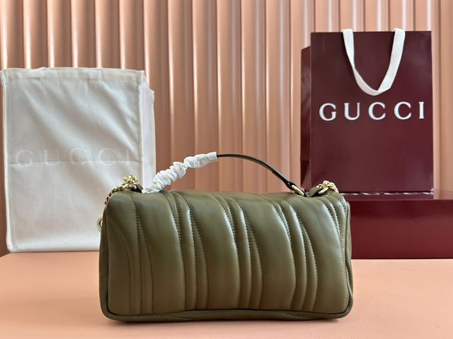 GG original lambskin milano mini top handle bag 806017 green
