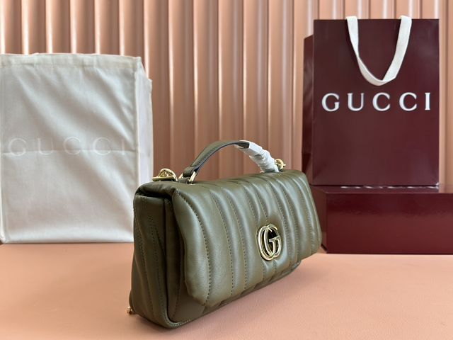 GG original lambskin milano mini top handle bag 806017 green