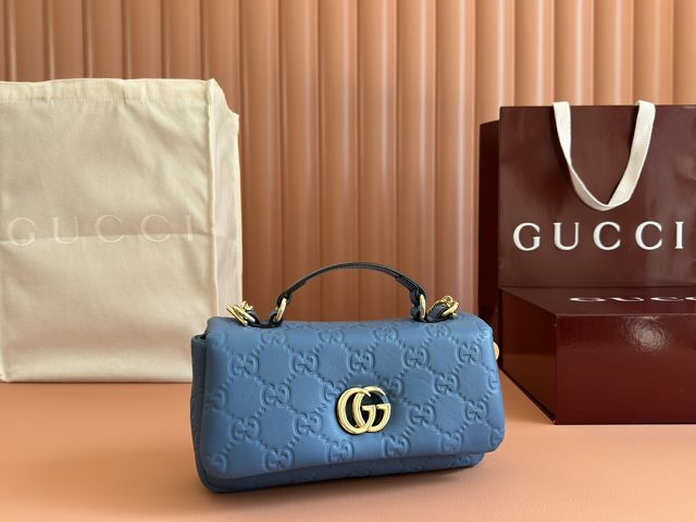 GG original lambskin milano mini top handle bag 806017-2 blue