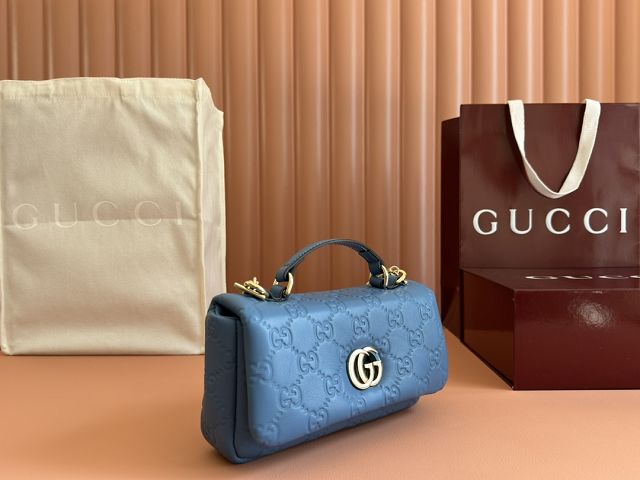 GG original lambskin milano mini top handle bag 806017-2 blue