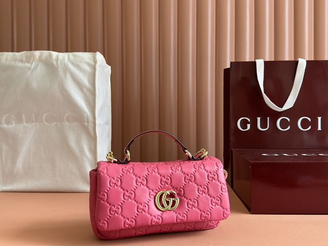 GG original lambskin milano mini top handle bag 806017-2 pink