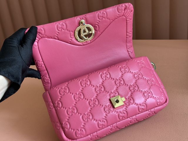 GG original lambskin milano mini top handle bag 806017-2 pink