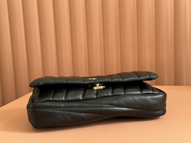 GG original lambskin milano small top handle bag 806016 black