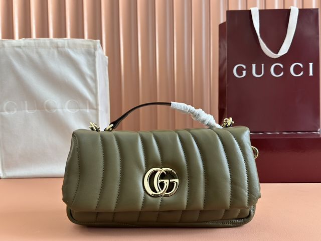GG original lambskin milano small top handle bag 806016 green