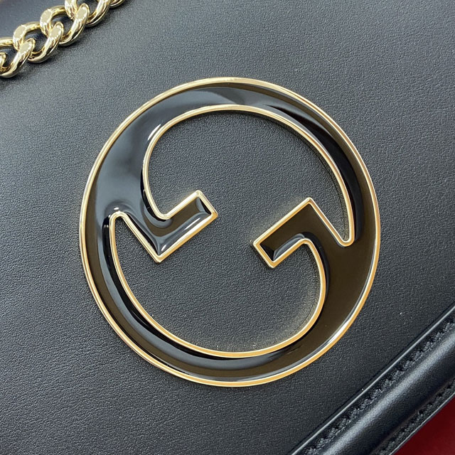 GG original calfskin blondie medium shoulder bag 815715 black