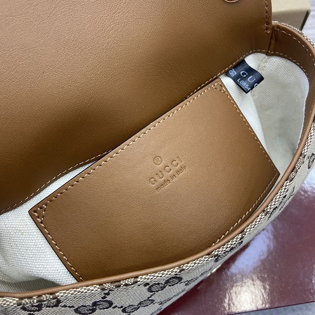 GG original canvas blondie small shoulder bag 815700 brown